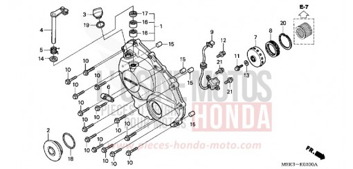 CRANKCASE COVER CBR600RR4 de 2004